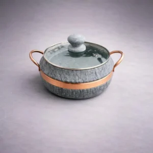 Soapstone Pot with Glass Lid